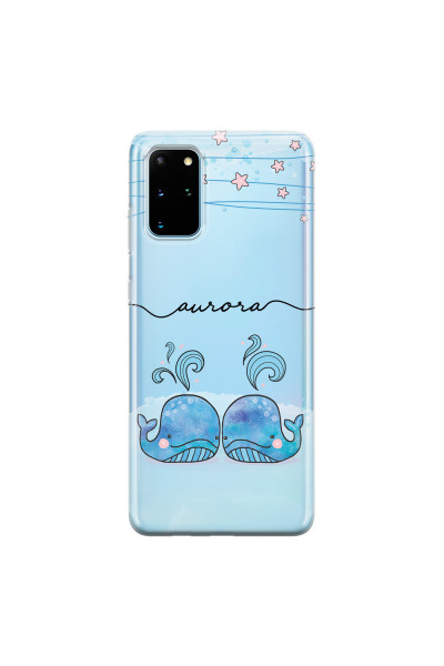 SAMSUNG - Galaxy S20 - Soft Clear Case - Little Whales