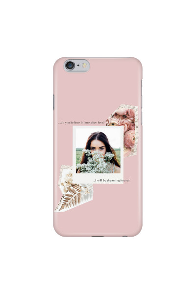 APPLE - iPhone 6S - 3D Snap Case - Vintage Pink Collage Phone Case