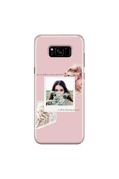 SAMSUNG - Galaxy S8 Plus - 3D Snap Case - Vintage Pink Collage Phone Case