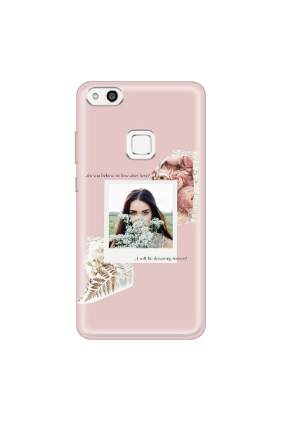 HUAWEI - P10 Lite - Soft Clear Case - Vintage Pink Collage Phone Case