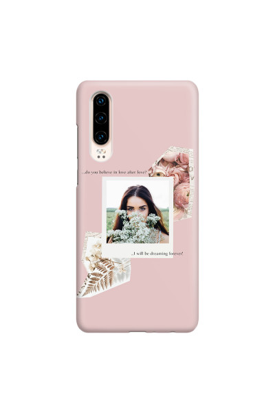 HUAWEI - P30 - 3D Snap Case - Vintage Pink Collage Phone Case