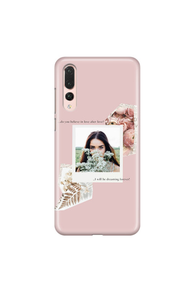 HUAWEI - P20 Pro - 3D Snap Case - Vintage Pink Collage Phone Case
