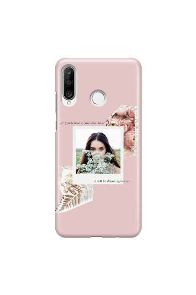 HUAWEI - P30 Lite - 3D Snap Case - Vintage Pink Collage Phone Case