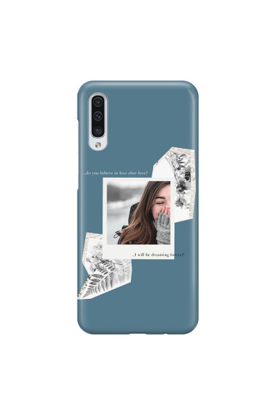 SAMSUNG - Galaxy A50 - 3D Snap Case - Vintage Blue Collage Phone Case