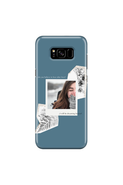 SAMSUNG - Galaxy S8 Plus - 3D Snap Case - Vintage Blue Collage Phone Case