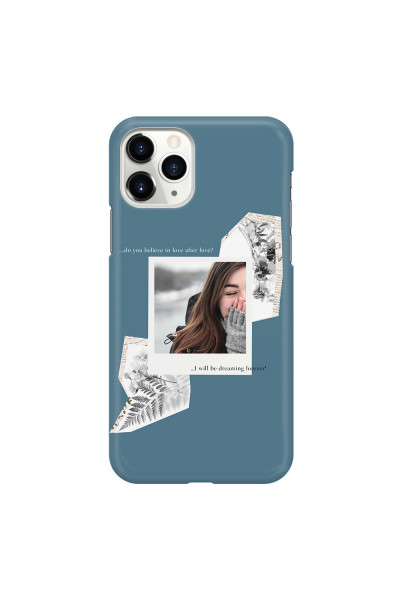 APPLE - iPhone 11 Pro Max - 3D Snap Case - Vintage Blue Collage Phone Case