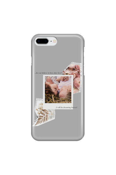 APPLE - iPhone 8 Plus - 3D Snap Case - Vintage Grey Collage Phone Case