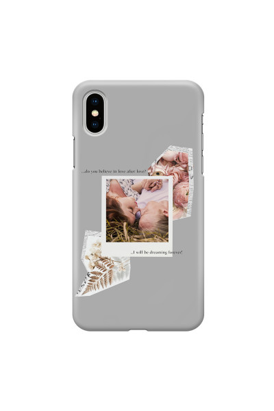 APPLE - iPhone XS Max - 3D Snap Case - Vintage Grey Collage Phone Case