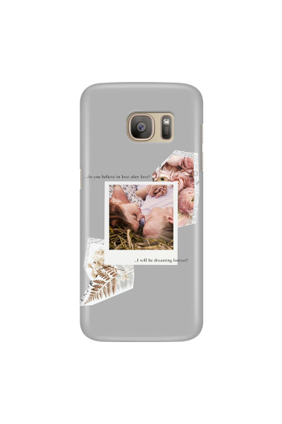 SAMSUNG - Galaxy S7 - 3D Snap Case - Vintage Grey Collage Phone Case