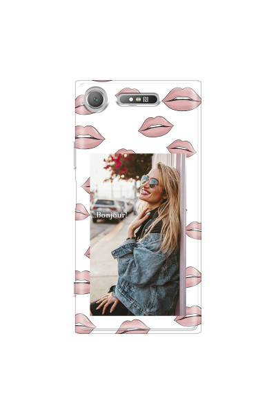 SONY - Sony Xperia XZ1 - Soft Clear Case - Teenage Kiss Phone Case