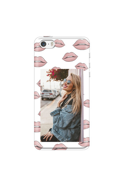 APPLE - iPhone 5S/SE - Soft Clear Case - Teenage Kiss Phone Case