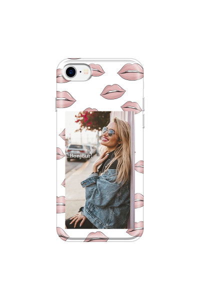 APPLE - iPhone 7 - Soft Clear Case - Teenage Kiss Phone Case