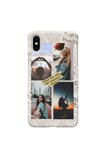 APPLE - iPhone XS - 3D Snap Case - Newspaper Vibes Phone Case
