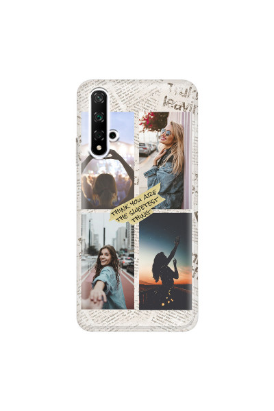 HONOR - Honor 20 - Soft Clear Case - Newspaper Vibes Phone Case