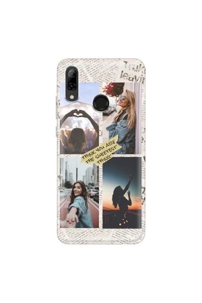 HUAWEI - P Smart 2019 - Soft Clear Case - Newspaper Vibes Phone Case