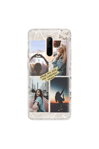 ONEPLUS - OnePlus 7 Pro - Soft Clear Case - Newspaper Vibes Phone Case