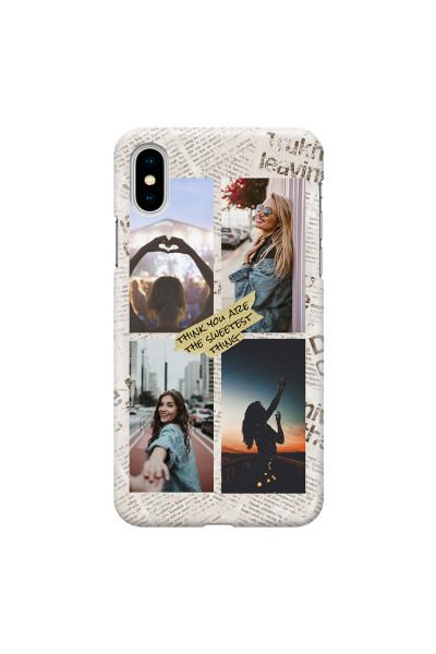 APPLE - iPhone X - 3D Snap Case - Newspaper Vibes Phone Case