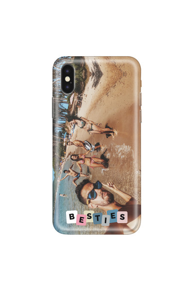 APPLE - iPhone XS Max - Soft Clear Case - Besties Phone Case