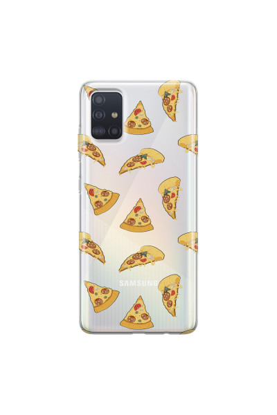 SAMSUNG - Galaxy A51 - Soft Clear Case - Pizza Phone Case