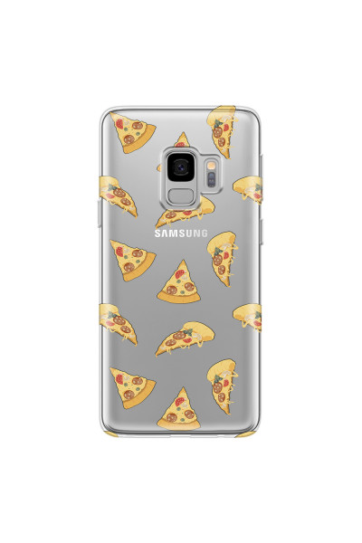 SAMSUNG - Galaxy S9 - Soft Clear Case - Pizza Phone Case