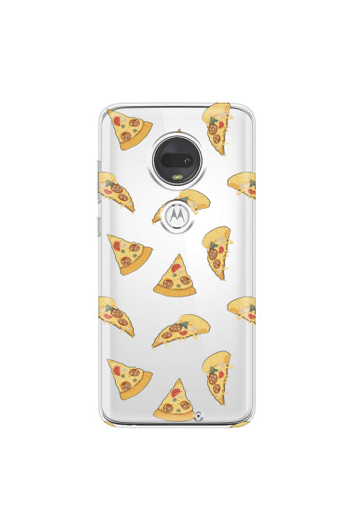 MOTOROLA by LENOVO - Moto G7 - Soft Clear Case - Pizza Phone Case