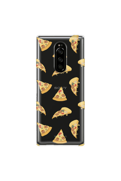 SONY - Sony Xperia 1 - Soft Clear Case - Pizza Phone Case