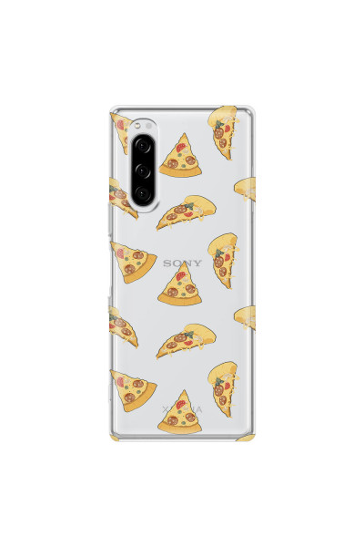 SONY - Sony Xperia 5 - Soft Clear Case - Pizza Phone Case