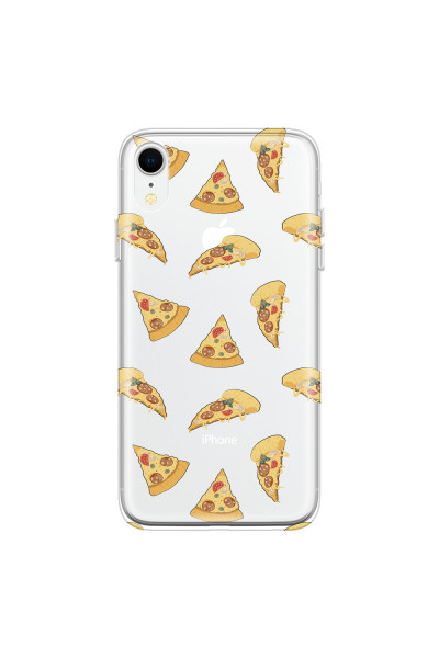 APPLE - iPhone XR - Soft Clear Case - Pizza Phone Case