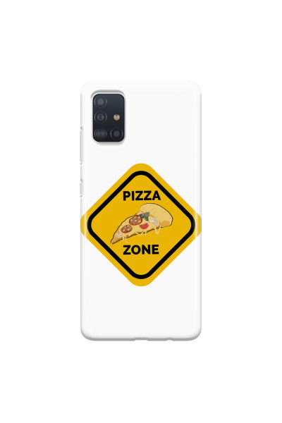 SAMSUNG - Galaxy A51 - Soft Clear Case - Pizza Zone Phone Case