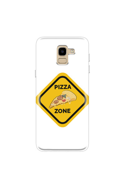 SAMSUNG - Galaxy J6 2018 - Soft Clear Case - Pizza Zone Phone Case