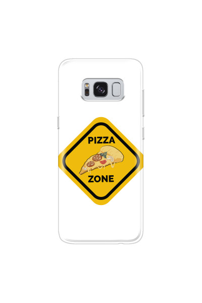 SAMSUNG - Galaxy S8 Plus - Soft Clear Case - Pizza Zone Phone Case
