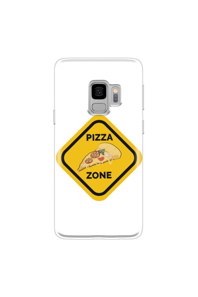 SAMSUNG - Galaxy S9 - Soft Clear Case - Pizza Zone Phone Case