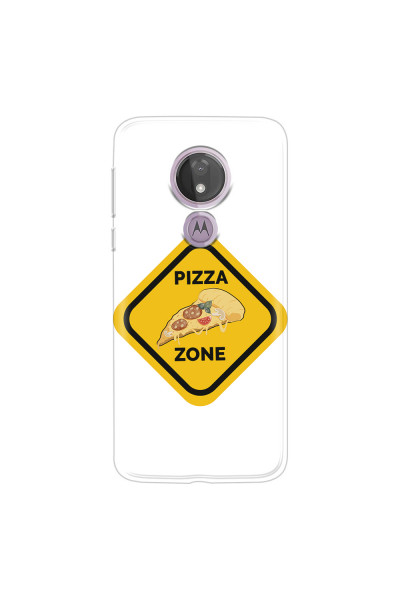 MOTOROLA by LENOVO - Moto G7 Power - Soft Clear Case - Pizza Zone Phone Case
