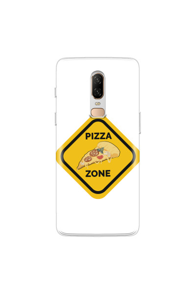 ONEPLUS - OnePlus 6 - Soft Clear Case - Pizza Zone Phone Case