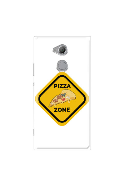 SONY - Sony Xperia XA2 Ultra - Soft Clear Case - Pizza Zone Phone Case