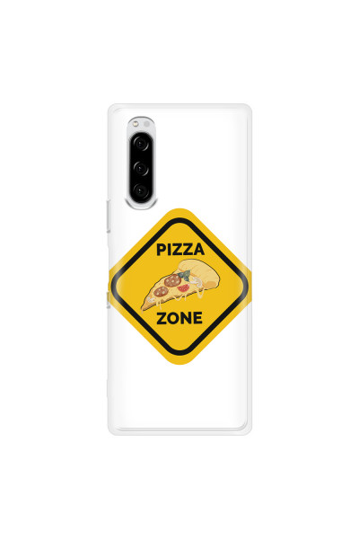 SONY - Sony Xperia 5 - Soft Clear Case - Pizza Zone Phone Case