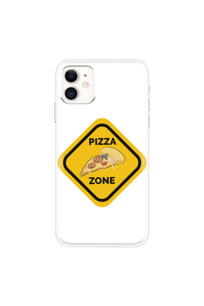 APPLE - iPhone 11 - Soft Clear Case - Pizza Zone Phone Case