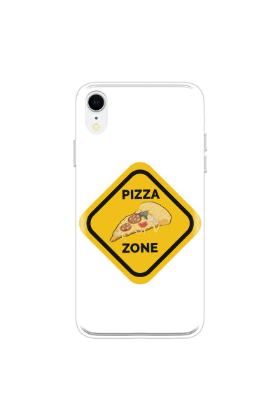 APPLE - iPhone XR - Soft Clear Case - Pizza Zone Phone Case