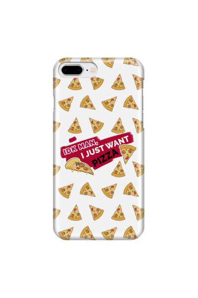 APPLE - iPhone 8 Plus - 3D Snap Case - Want Pizza Men Phone Case