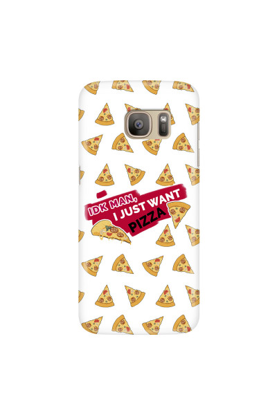 SAMSUNG - Galaxy S7 - 3D Snap Case - Want Pizza Men Phone Case