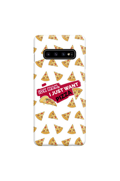 SAMSUNG - Galaxy S10 - 3D Snap Case - Want Pizza Men Phone Case