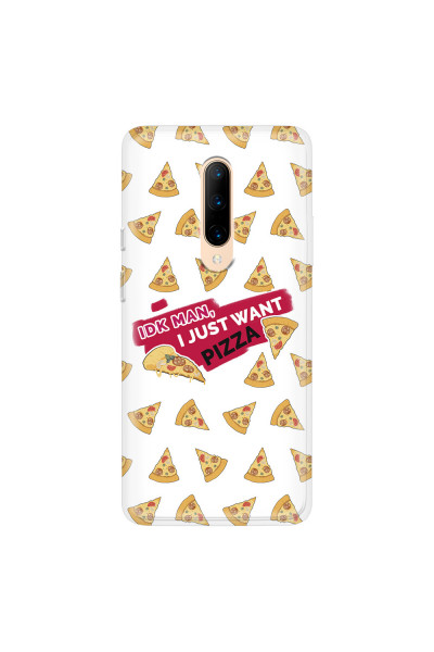ONEPLUS - OnePlus 7 Pro - Soft Clear Case - Want Pizza Men Phone Case