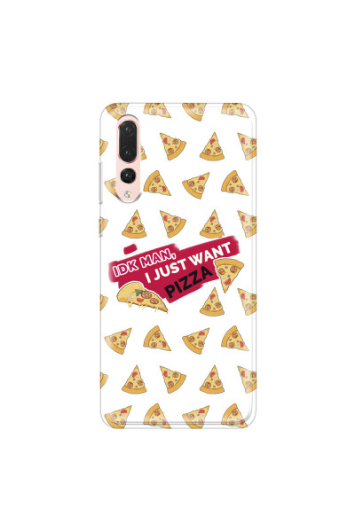 HUAWEI - P20 Pro - Soft Clear Case - Want Pizza Men Phone Case