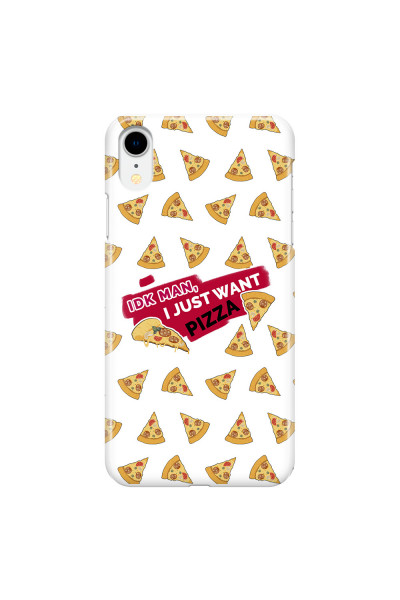 APPLE - iPhone XR - 3D Snap Case - Want Pizza Men Phone Case