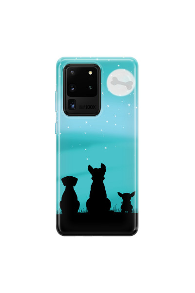 SAMSUNG - Galaxy S20 Ultra - Soft Clear Case - Dog's Desire Blue Sky