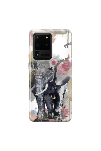 SAMSUNG - Galaxy S20 Ultra - Soft Clear Case - Elephant
