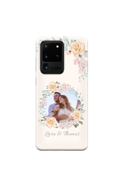 SAMSUNG - Galaxy S20 Ultra - Soft Clear Case - Frame Of Roses