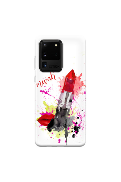 SAMSUNG - Galaxy S20 Ultra - Soft Clear Case - Lipstick