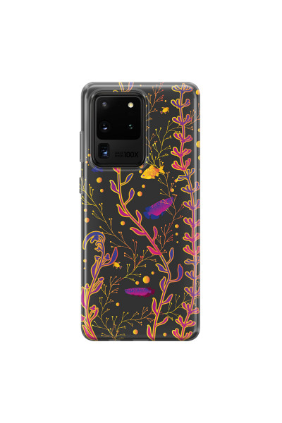 SAMSUNG - Galaxy S20 Ultra - Soft Clear Case - Midnight Aquarium