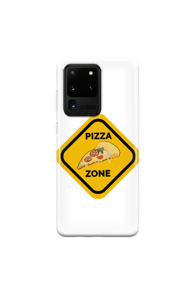 SAMSUNG - Galaxy S20 Ultra - Soft Clear Case - Pizza Zone Phone Case